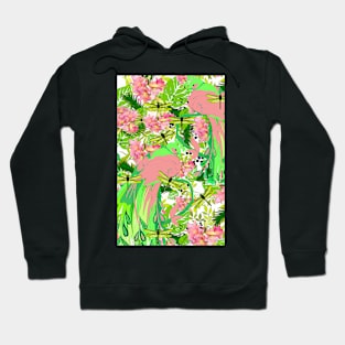 LILY PEACOCK BIRD BOTANICAL PALM Hoodie